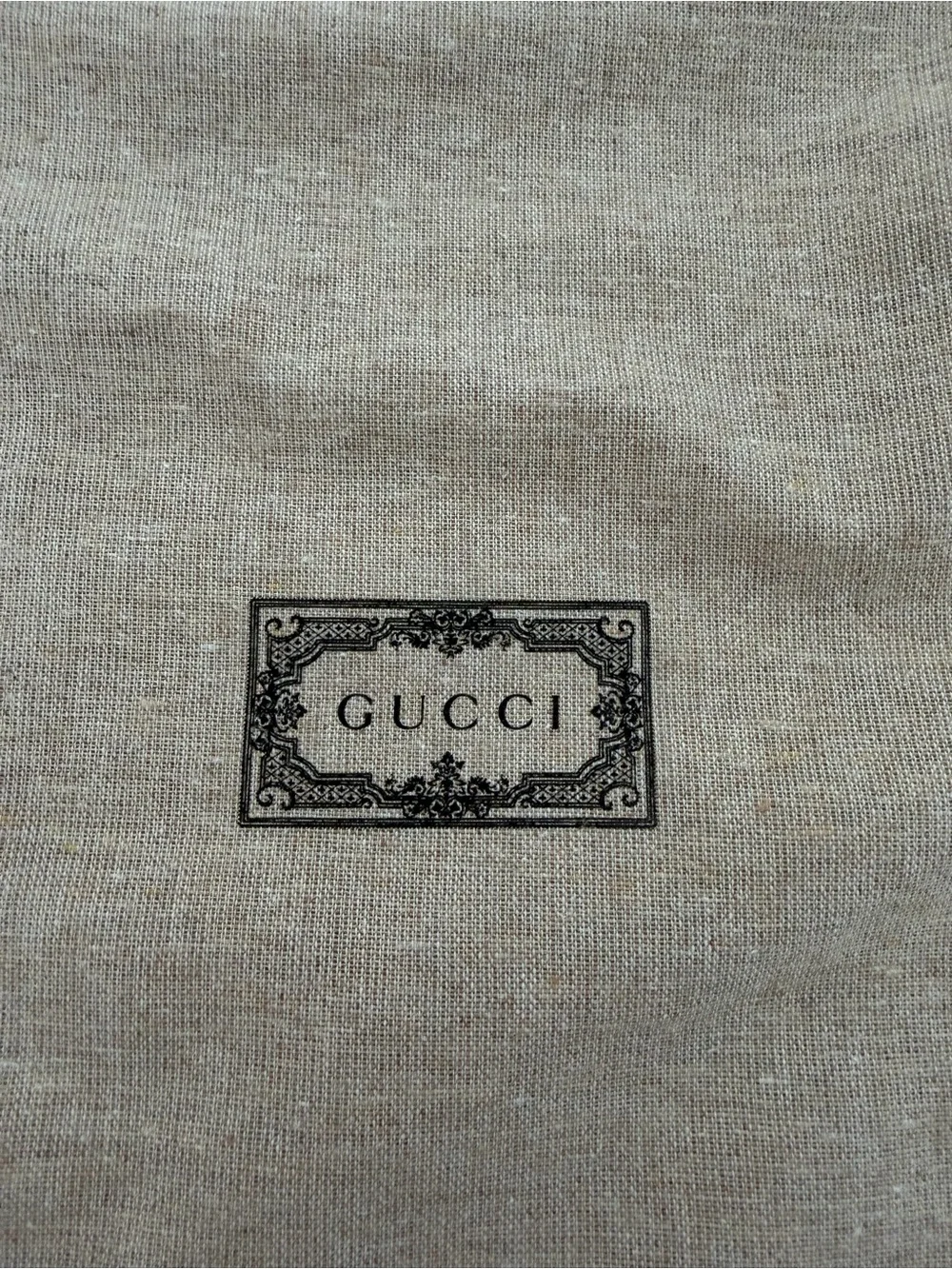 Gucci Mens Green Shoe Box 2 Linen Textured Dust Bags Logo Tissue Paper Inserts
